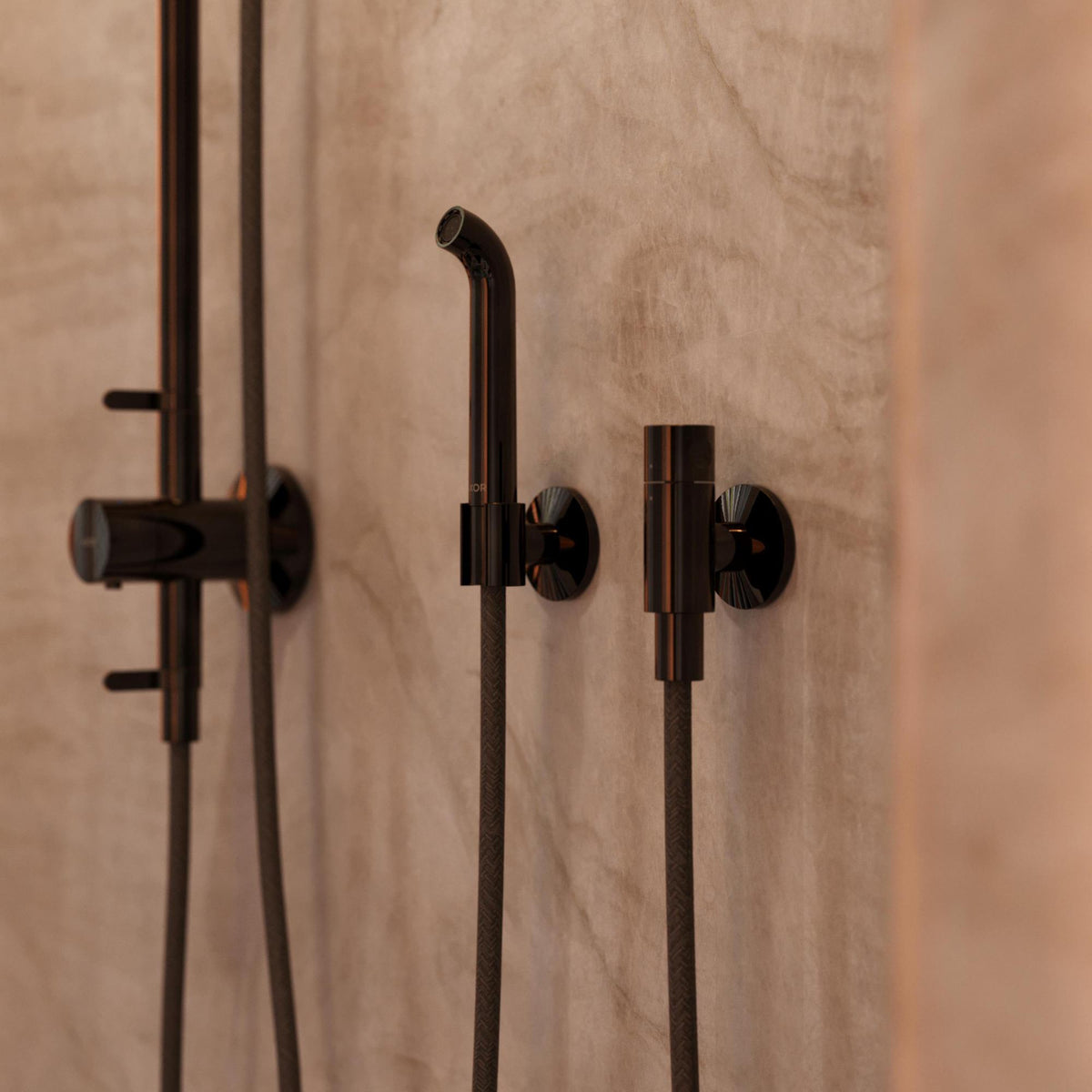 AXOR One Showerpipe Unterputz mit Thermostat & Kopfbrause 280 1jet Chrom – Hansgrohe