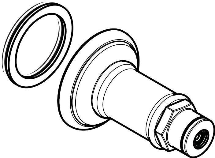 AXOR Massaud Absperrventil Chrom – Hansgrohe Ersatzteil für Brausestange 22 mm