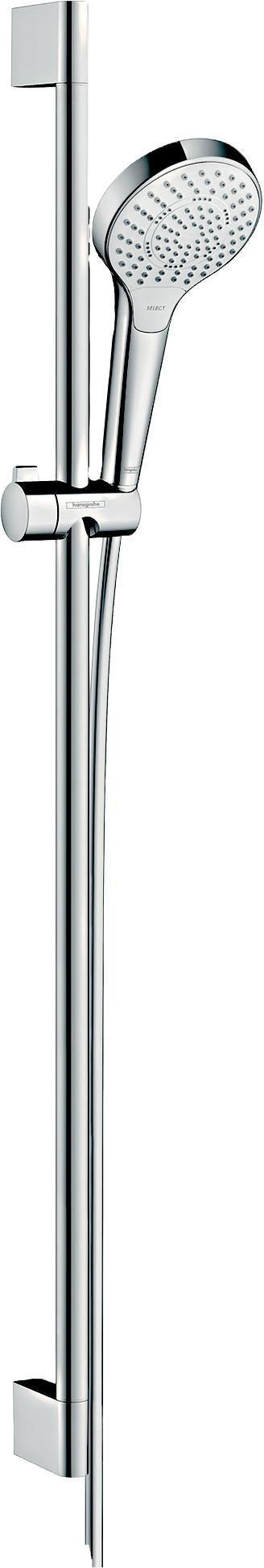 HANSGROHE Croma Select S Multi Brauseset mit Unica Croma Stange 650 mm weiß/chrom