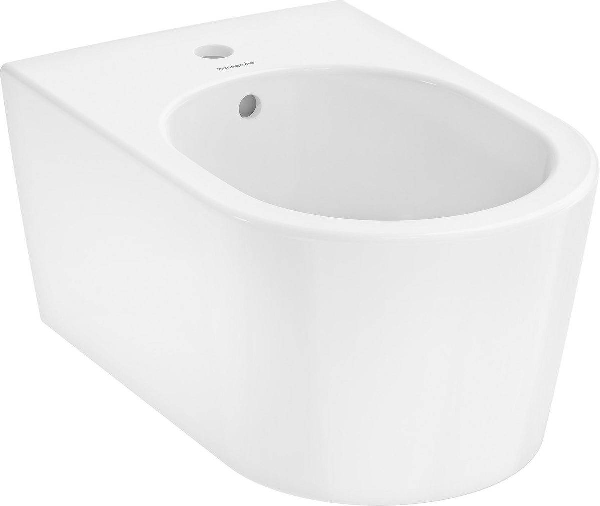 hansgrohe EluPura S Wand-Bidet 540 mm mit Hahnloch und Überlauf, Weiß