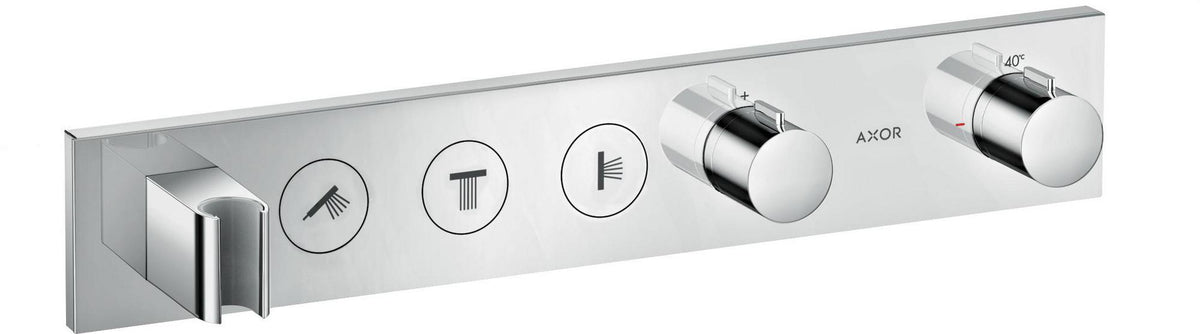 AXOR ShowerSolutions Select Thermostatmodul 530/90 Chrom – 3 Verbraucher, gleichzeitige Nutzung