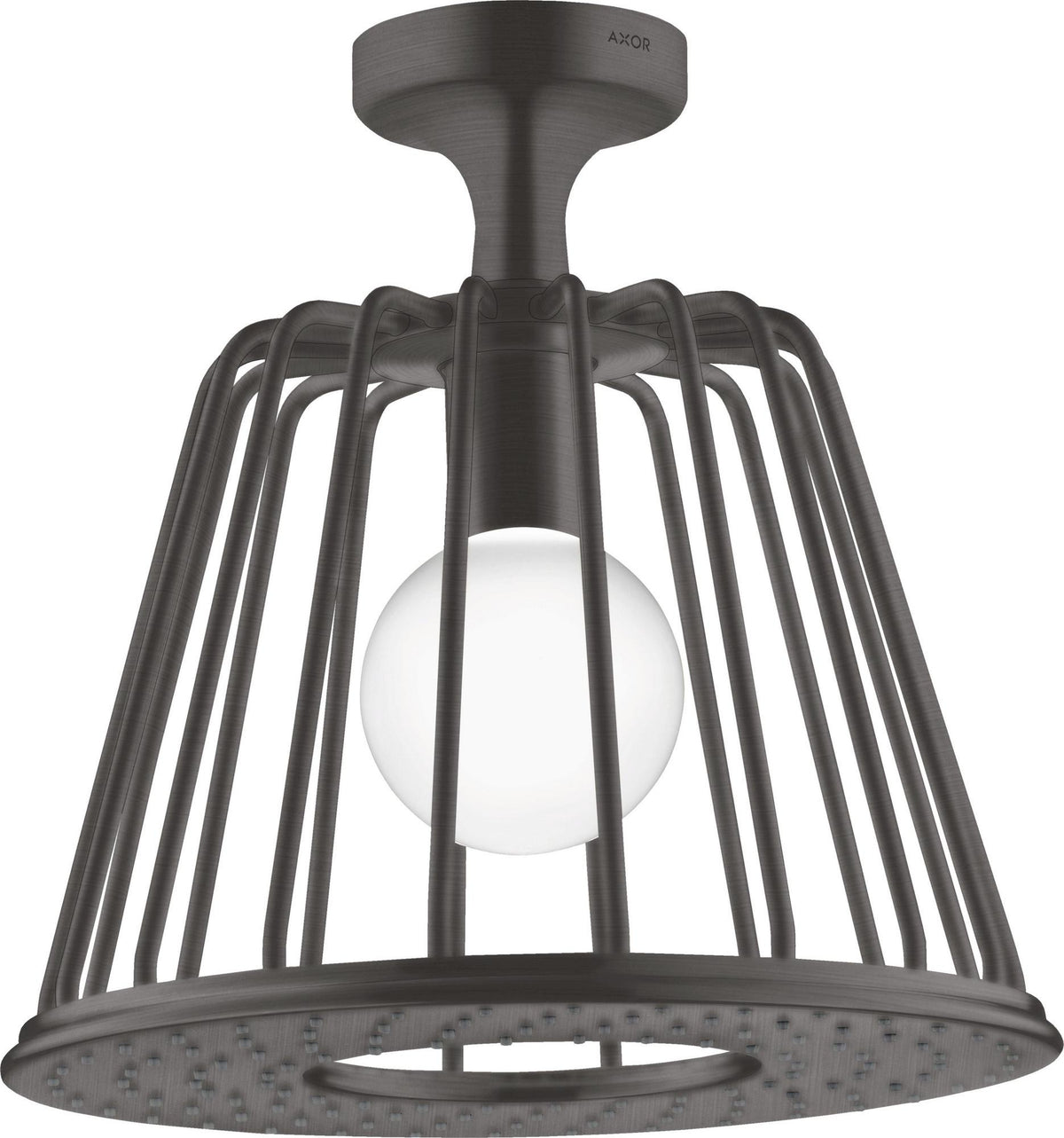 AXOR LampShower Nendo Kopfbrause mit Deckenanschluss und LED-Beleuchtung, Chrom, 275 mm