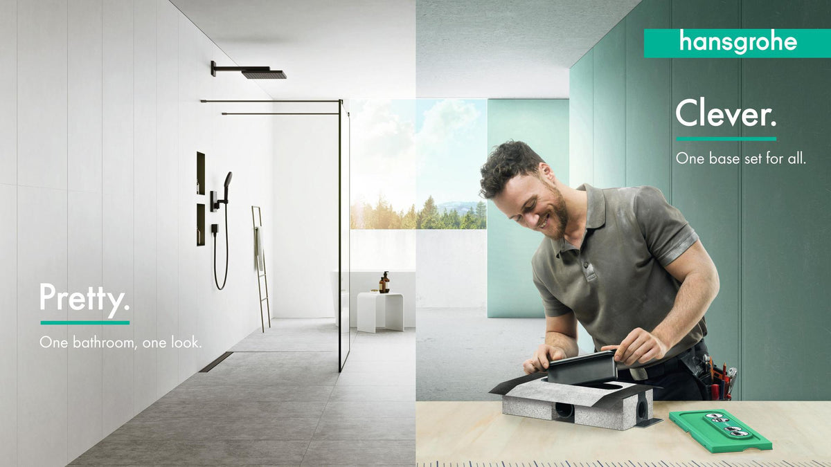 HANSGROHE RainDrain Match Duschrinne 600 mm mattschwarz höhenverstellbar