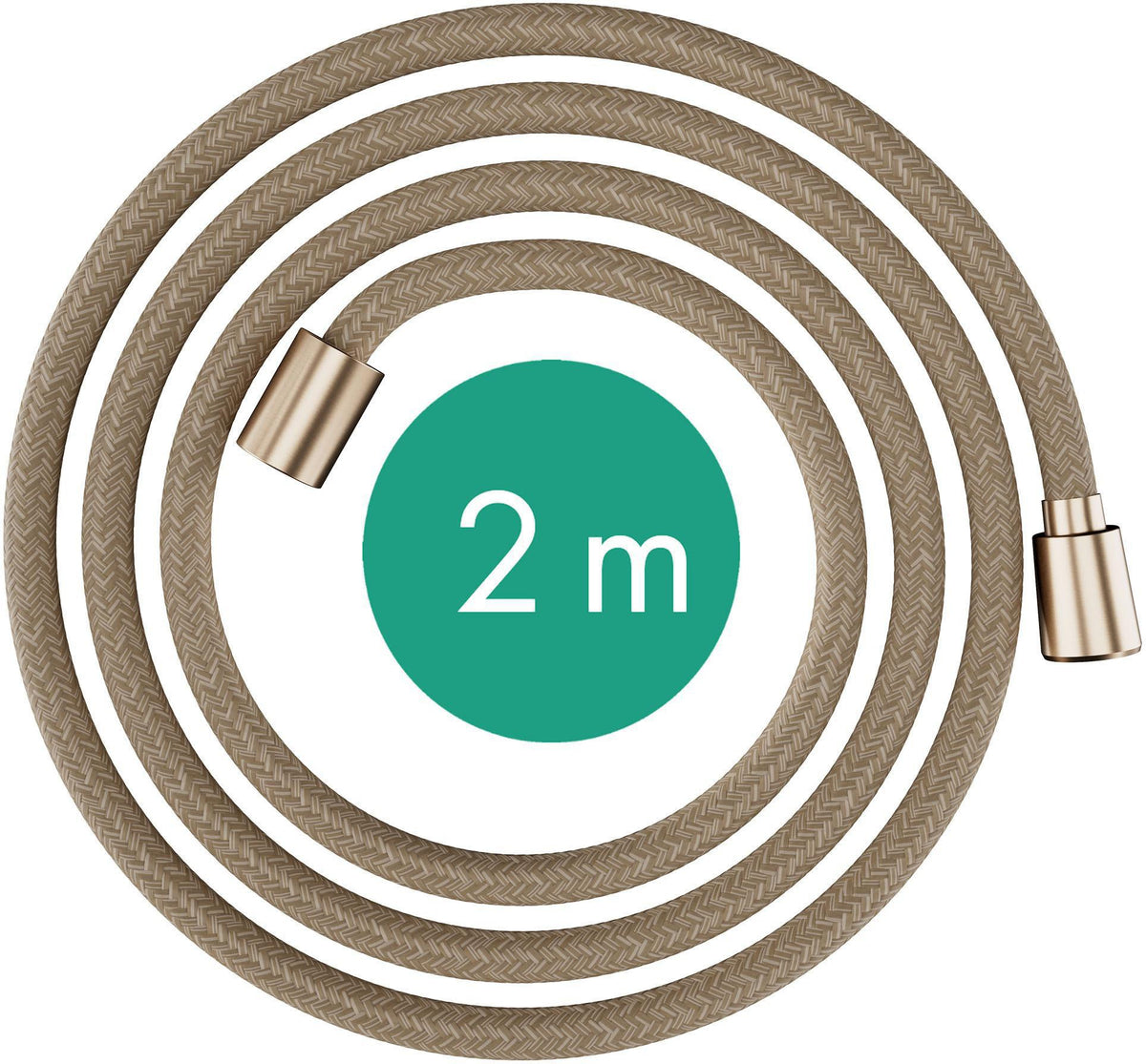HANSGROHE Designflex Textilbrauseschlauch 200 cm Chrom – drehwirbelfest & recycelt