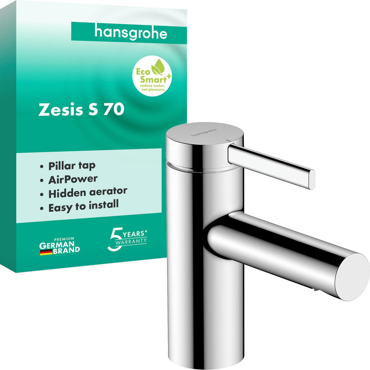HANSGROHE Zesis S Standventil 70 ohne Ablaufgarnitur Chrom – ComfortZone