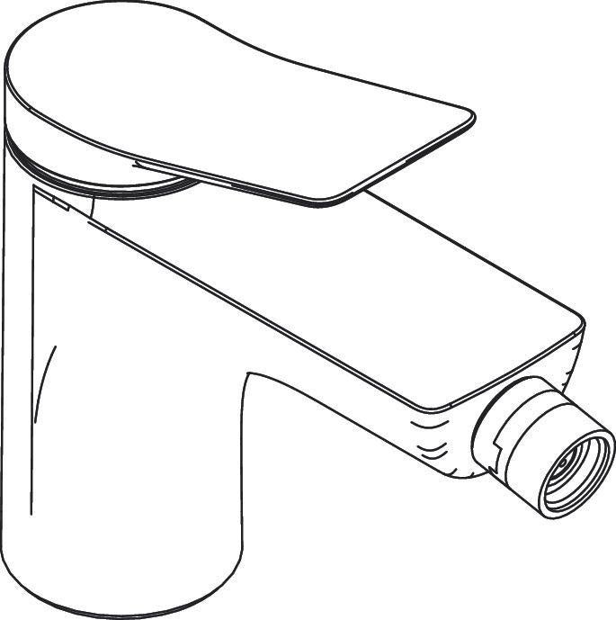 Hansgrohe Vivenis Einhebel-Bidetmischer mit Zugstangen-Ablaufgarnitur, Chrom – 7,5 l/min