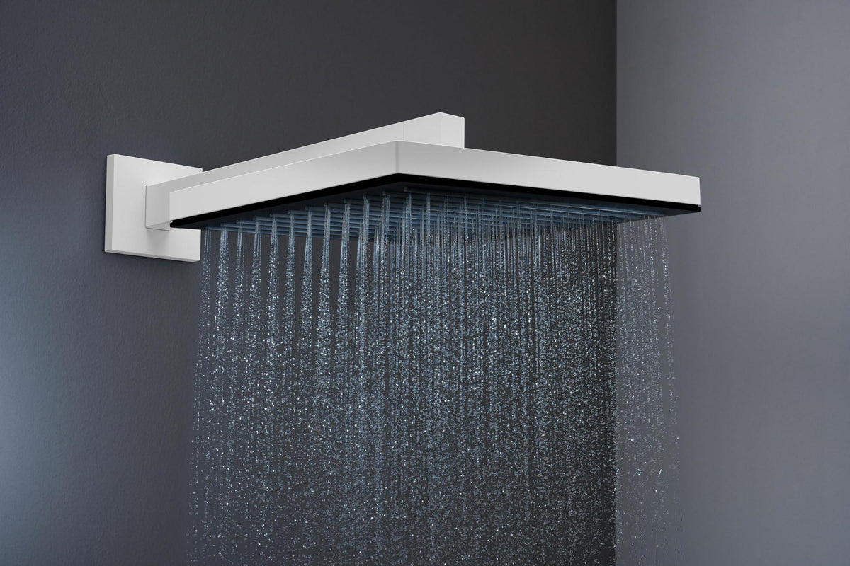 HANSGROHE Pulsify E 260 Kopfbrause 1 Strahlart PowderRain chrom – 260 x 260 mm, Fast Drain, für Wand- und Deckenmontage