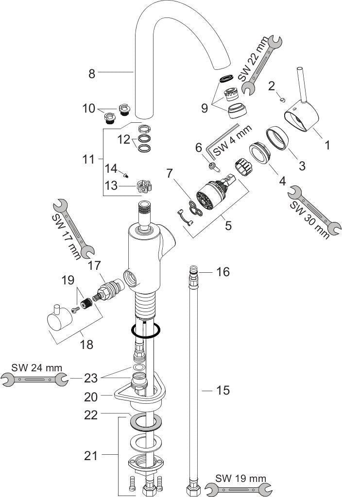 HANSGROHE Talis M52 Einhebel-Küchenmischer mit Geräteabsperrventil, chrom