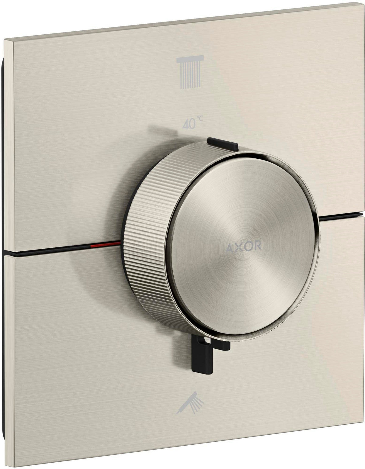 AXOR ShowerSelect ID Unterputz-Thermostat eckig, 2 Verbraucher, Chrom – präzise Steuerung