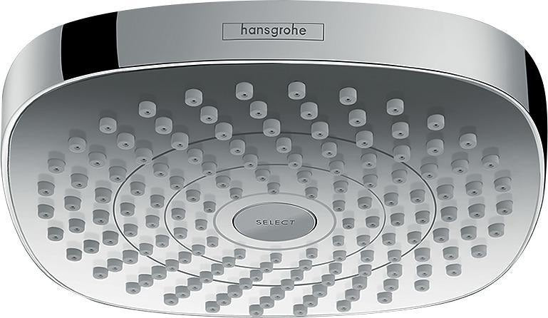 HANSGROHE Kopfbrause Croma Select E 180 2jet EcoSmart 9 l/min Chrom – Rain & IntenseRain