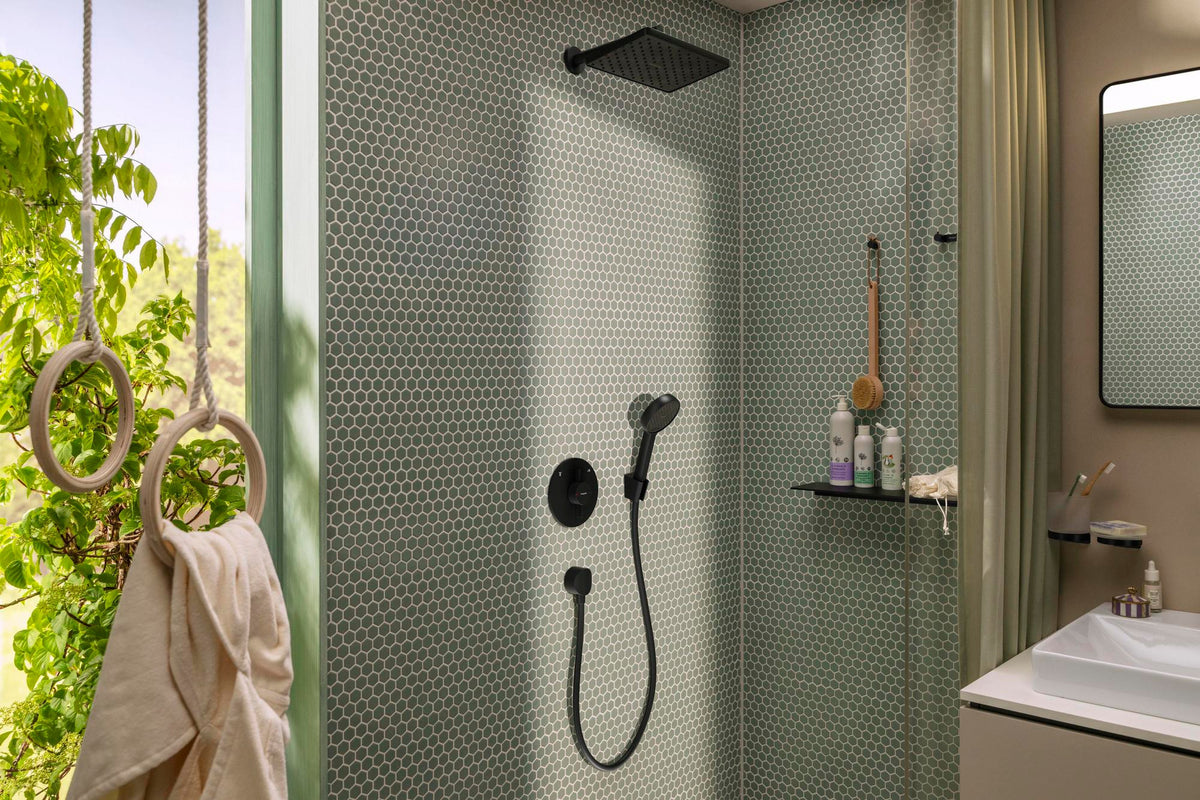 HANSGROHE Activera Select S 95 2jet EcoSmart Handbrause – Chrom, 2 Strahlarten, Select-Taste
