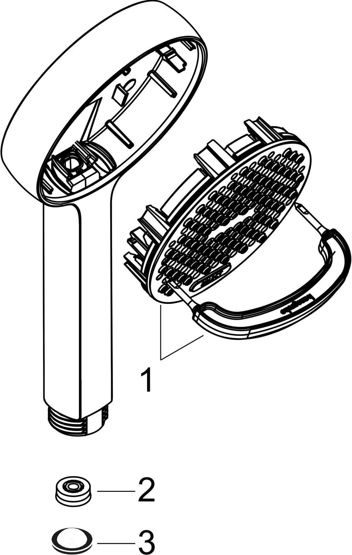 HANSGROHE Handbrause Activera Select S 95 2jet EcoSmart Chrom – 2 Strahlarten, Select-Taste, QuickClean+