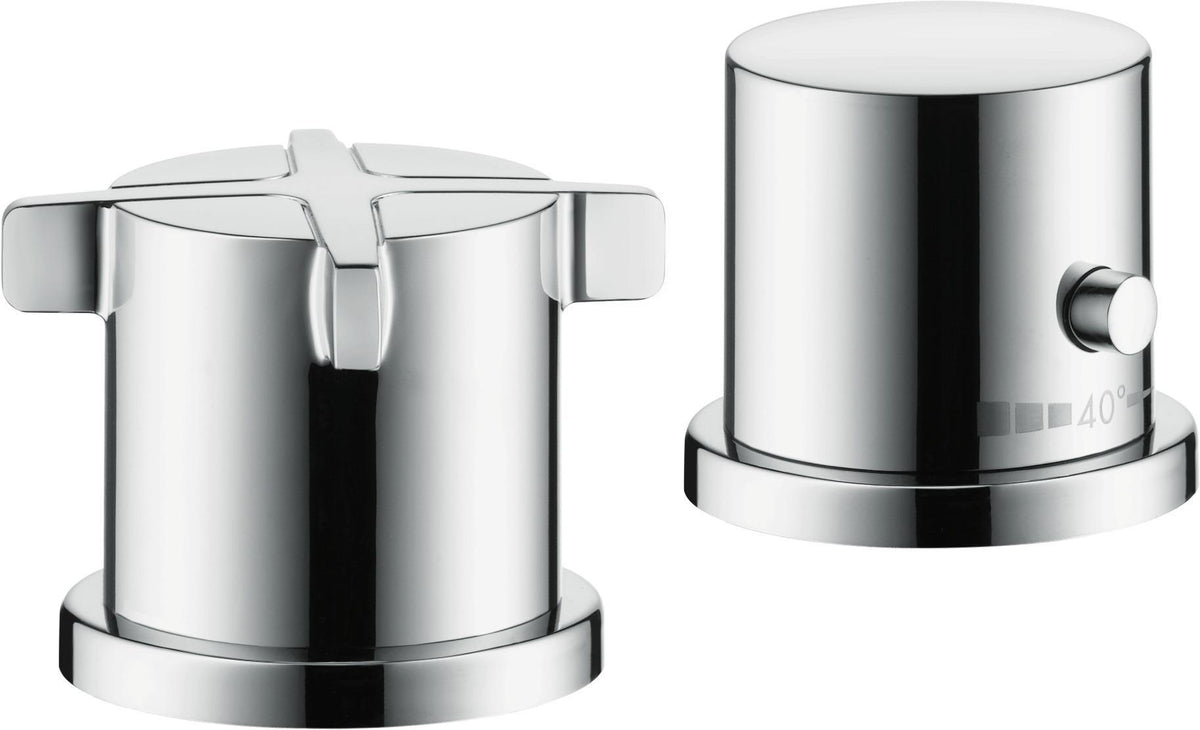 AXOR CITTERIO E 2-Loch-Wannenrandarmatur DN 15 mit Thermostat, Chrom – Hansgrohe