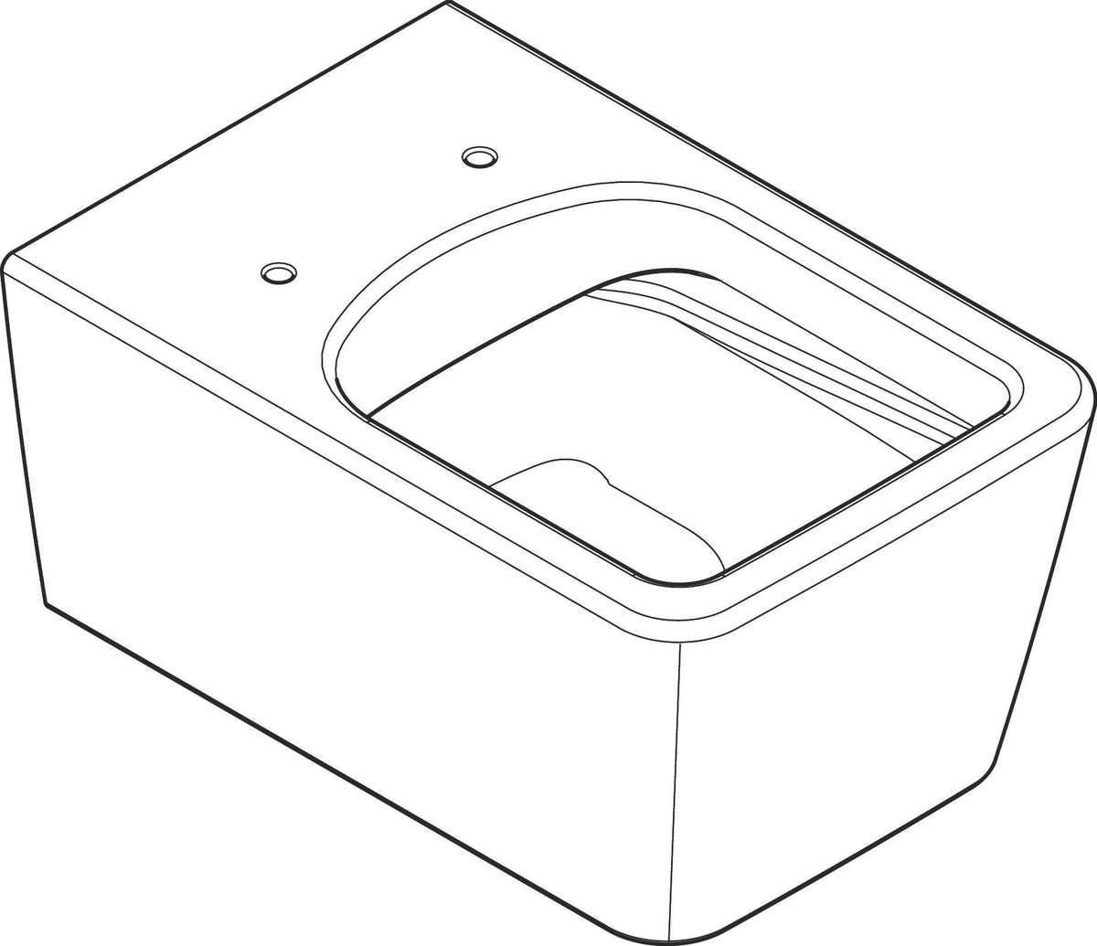 HANSGROHE Wand-WC EluPura Q weiß mit HygienEffect – spülrandlos, 4,5 Liter, inkl. Schallschutzmatte
