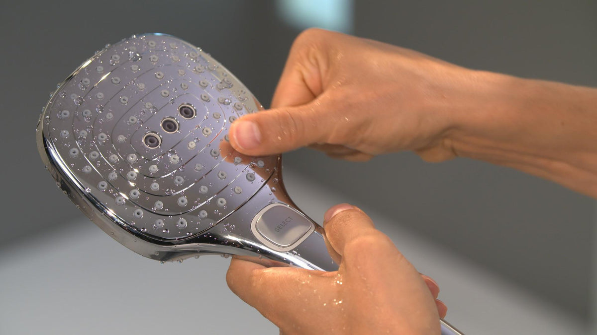 HANSGROHE Raindance Select E 120 3jet Handbrause mit Select-Taste und QuickClean in Chrom
