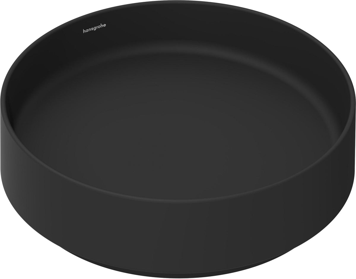 HANSGROHE Xuniva Evo S Aufsatzwaschtisch 400x400mm matt schwarz ohne Hahnloch