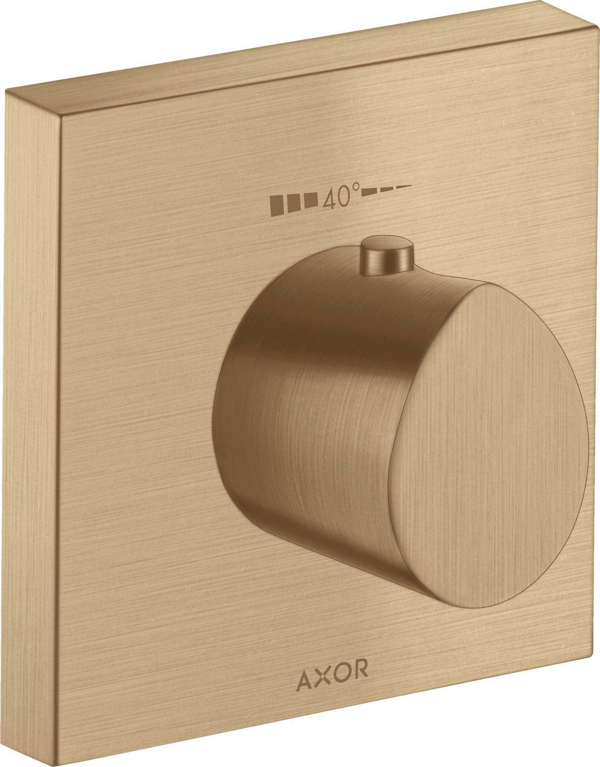 AXOR Starck Organic Highflow Unterputz-Thermostat 12x12 in Chrom – thermostatische Temperaturregelung