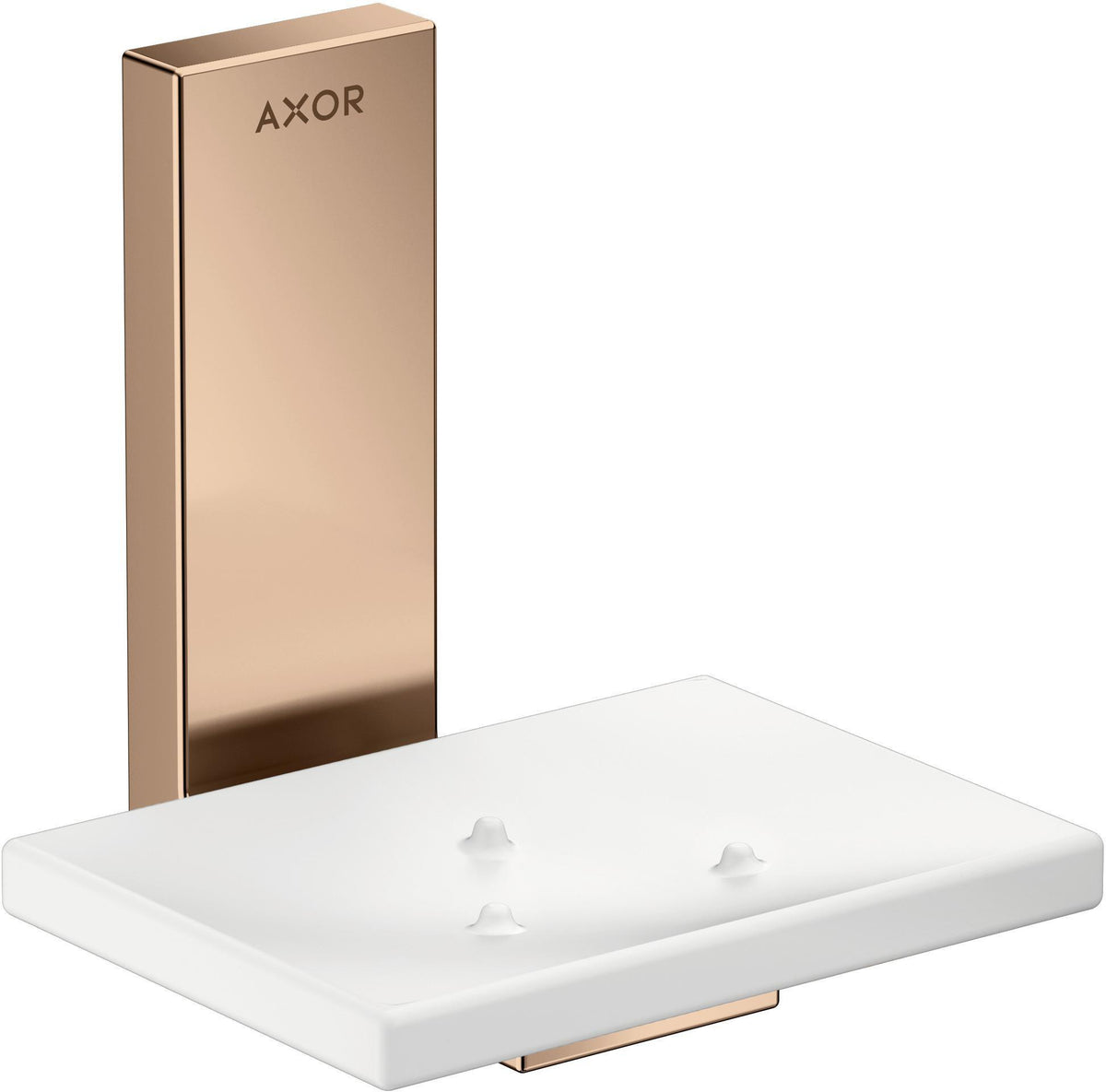 AXOR UNIVERSAL Seifenschale polished gold optic – Wandmontage, Glasablage, verdeckte Befestigung