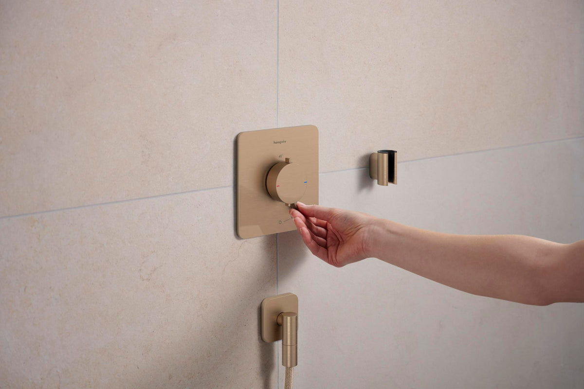 HANSGROHE Porter Fine Brausehalter – Wandhalterung aus Metall für konische Brauseschläuche