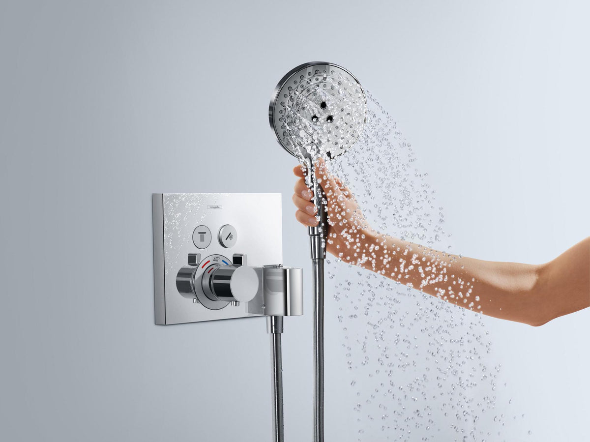 HANSGROHE ShowerSelect UP Thermostat für 2 Verbraucher – Chrom, Select-Button, FitFix