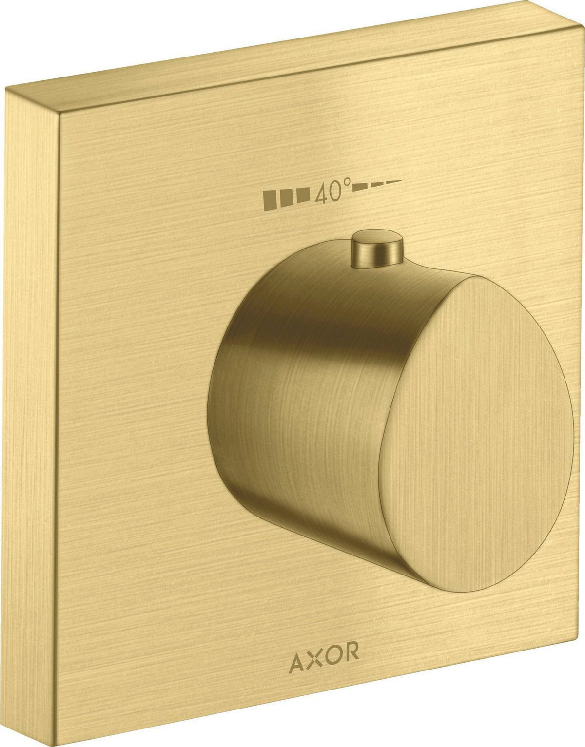 AXOR Starck Organic Highflow Unterputz-Thermostat 12x12 in Chrom – thermostatische Temperaturregelung