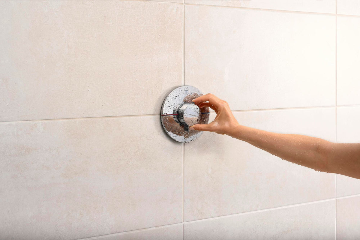 HANSGROHE ShowerSelect Comfort S Thermostat Fertigmontageset Unterputz Chrom für 2 Verbraucher