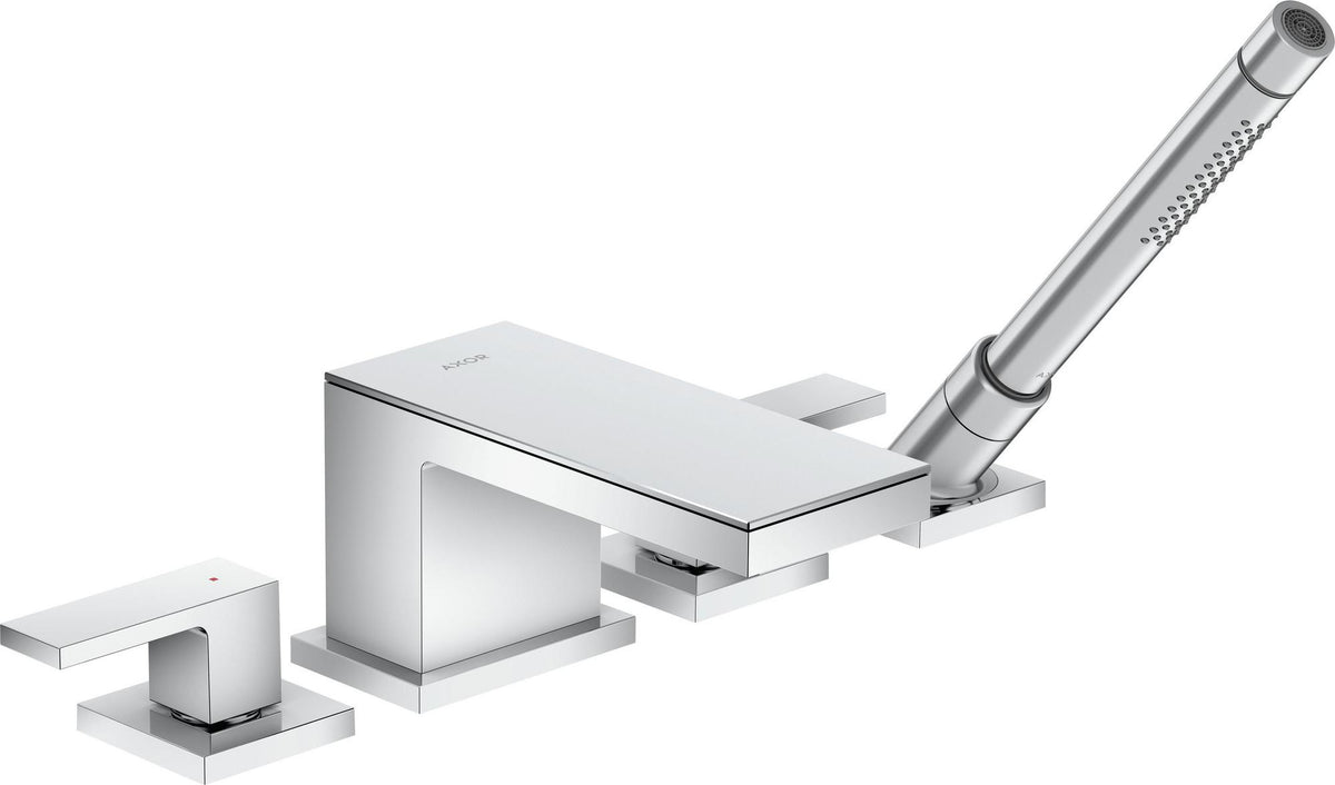 AXOR MYEDITION 4-Loch-Wannenrandarmatur ohne Platte – polished gold optic, thermostatisch
