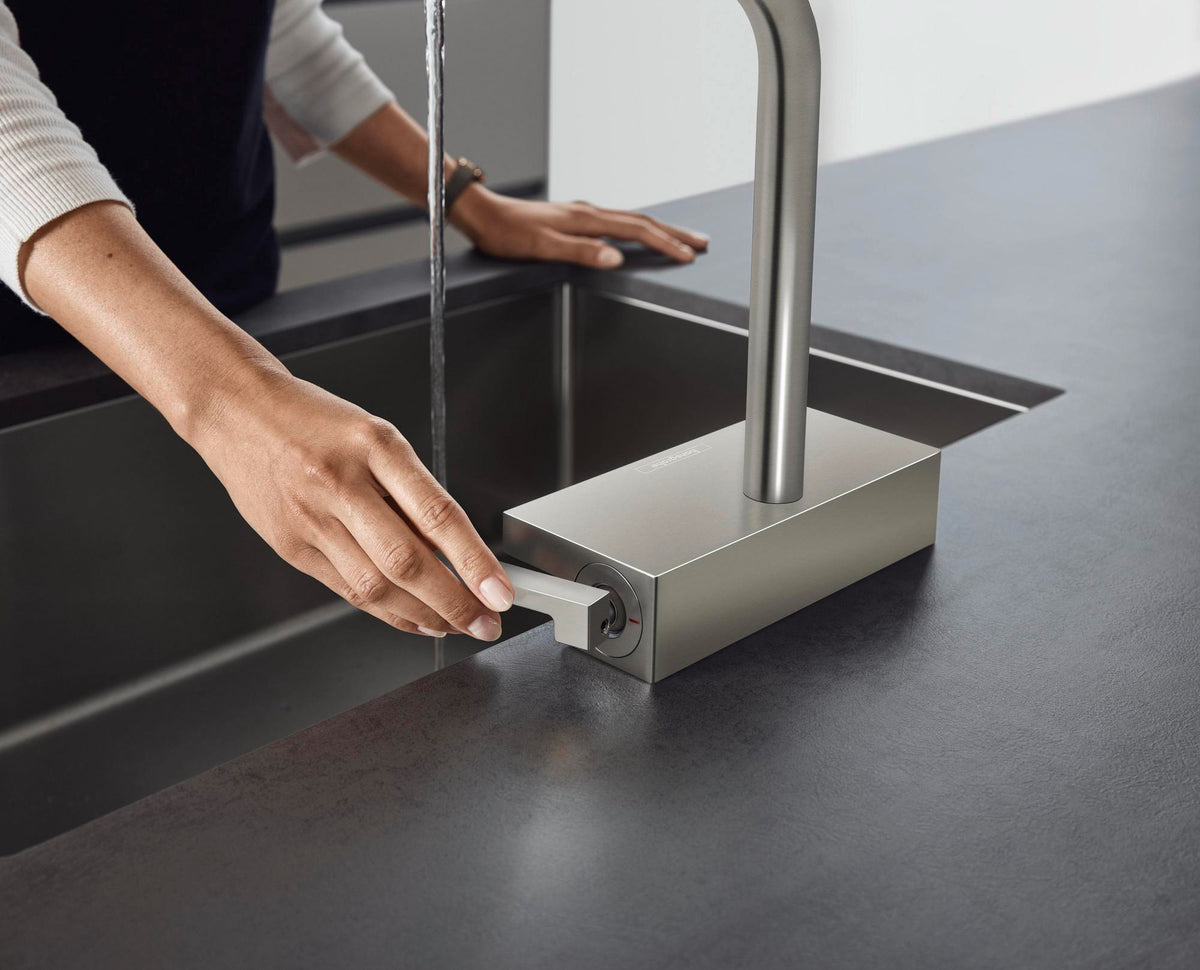 HANSGROHE Aquno Select M81 Spültischmischer 250 mit Ausziehauslauf 2jet sBox Chrom