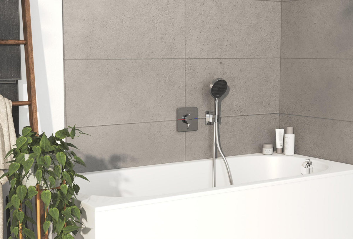 HANSGROHE ShowerSelect Comfort S Thermostat Fertigmontageset Unterputz Chrom für 2 Verbraucher