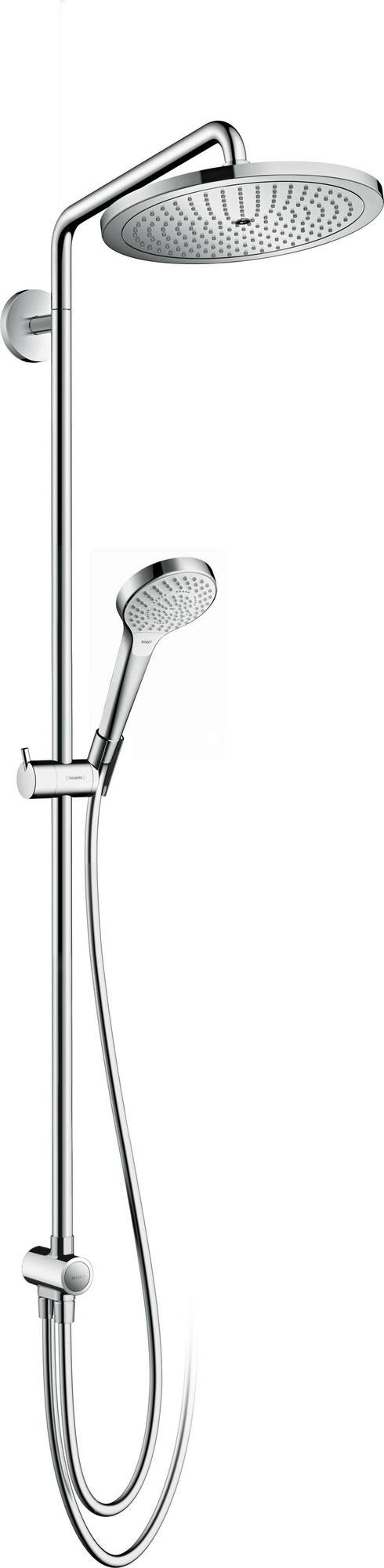 Hansgrohe Showerpipe Croma Select 280 Air 1Jet DN15 Chrom – Duschsystem mit 280 mm Kopfbrause und 3 Strahlarten