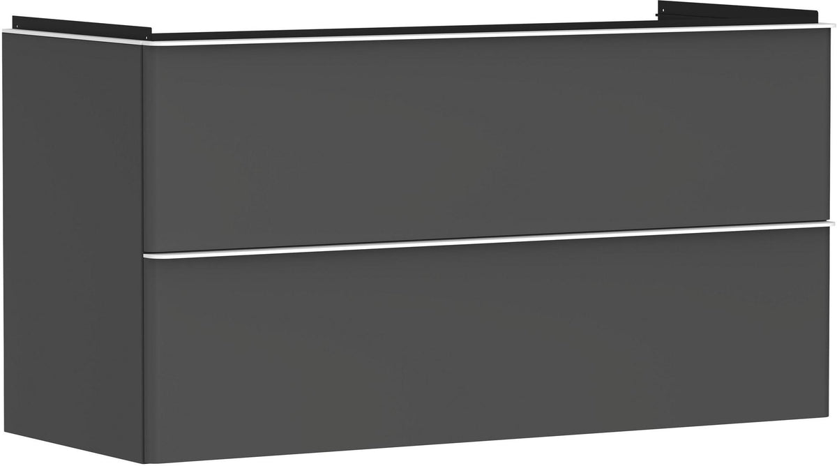 HANSGROHE Xelu Q Waschtischunterschrank 1180 mm weiß hochglanz mit 2 Schubkästen und SoftClose