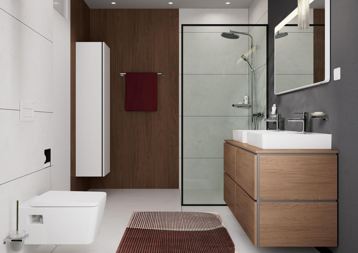 HANSGROHE Activera S Showerpipe 240 1jet EcoSmart Reno Varia chrom – Duschsystem mit Kopf- und Handbrause