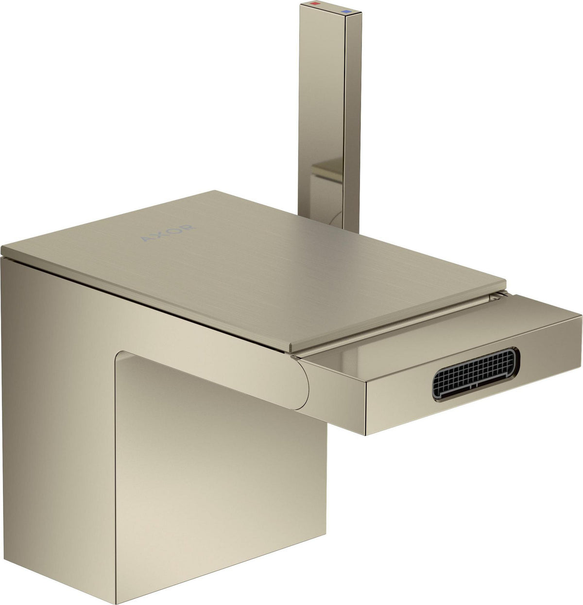 AXOR MyEdition Platte 150 in Leder – Abnehmbare Design-Abdeckung für Waschtischarmaturen