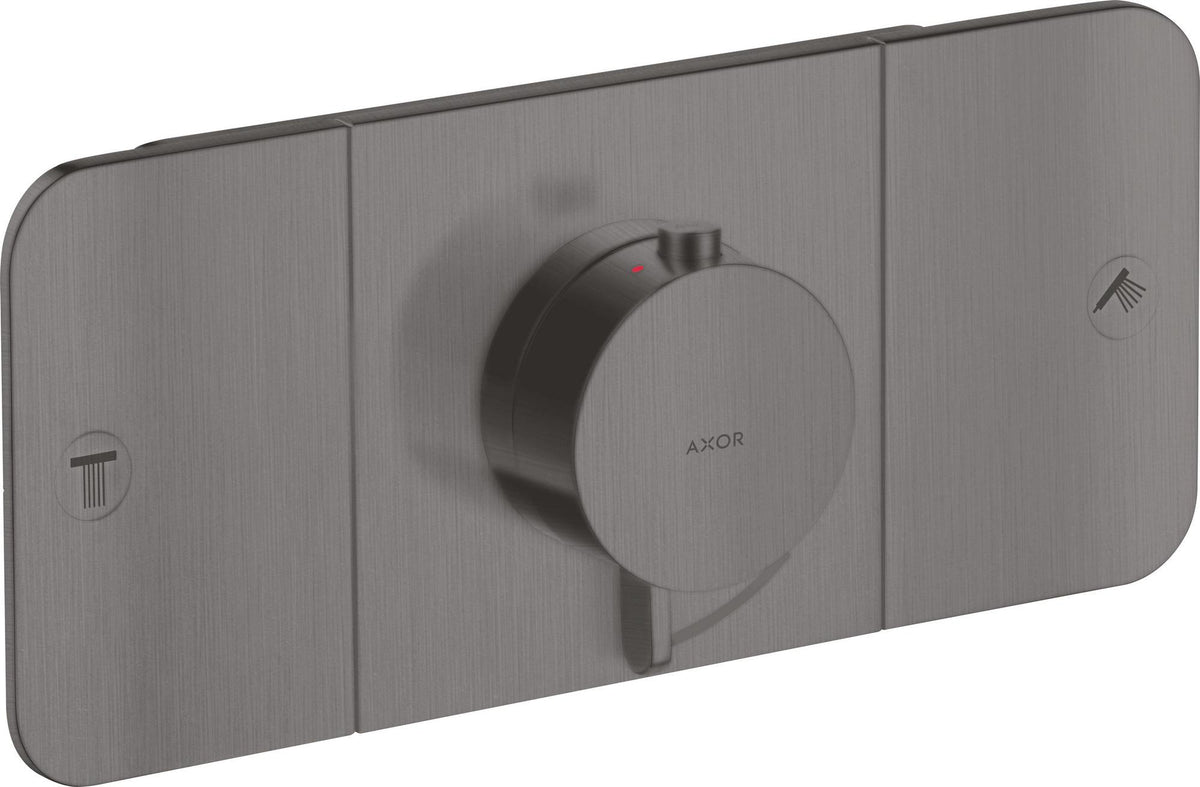 AXOR One Thermostatmodul für 2 Verbraucher mit Select-Tasten und Eco-Funktion – Chrom