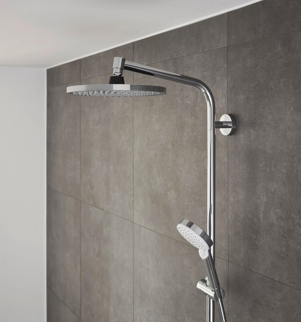HANSGROHE Showerpipe Crometta S 240 mit Thermostat Ecostat 1001 CL – Chrom