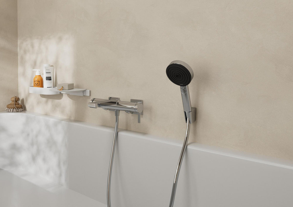 AXOR Pulsify Select S Handbrause 105 mm Chrom – 3 Strahlarten mit PowderRain & Select-Taste