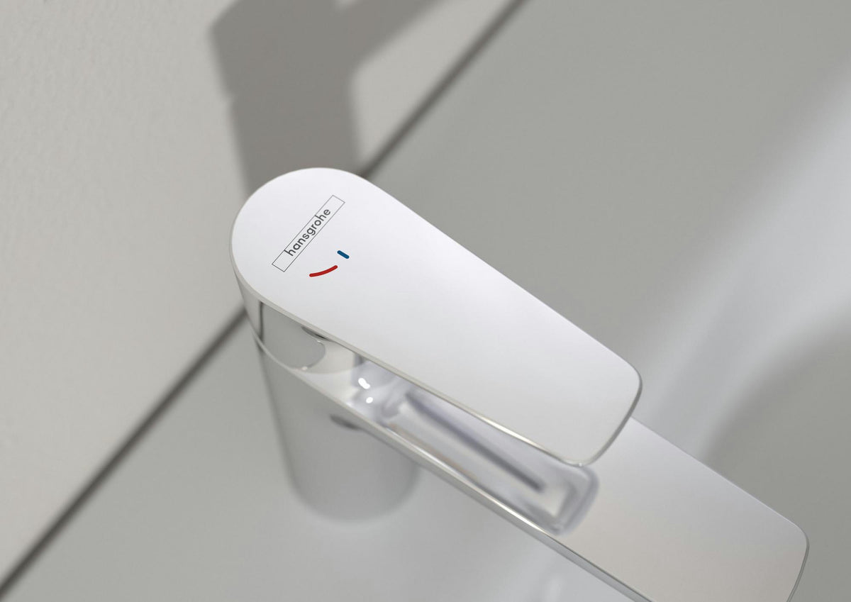 Hansgrohe Talis E Einhebel-Waschtischmischer 80 CoolStart chrom – DN 15 mit Ablaufgarnitur