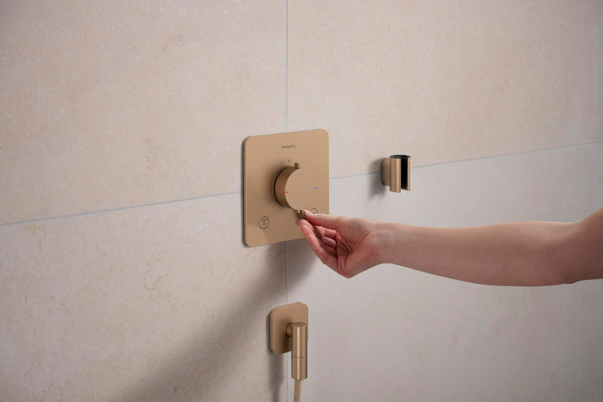 HANSGROHE Ecostat Comfort Q Thermostat UP Fertigset für 2 Verbraucher – Temperatur- und Volumensteuerung