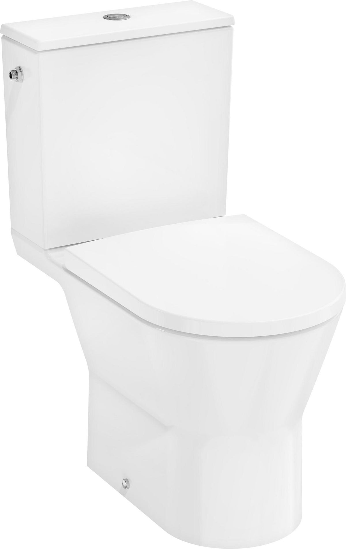 HANSGROHE EluPura Original S Stand-WC Set weiß mit Spülkasten, WC-Sitz und AquaChannel Flush