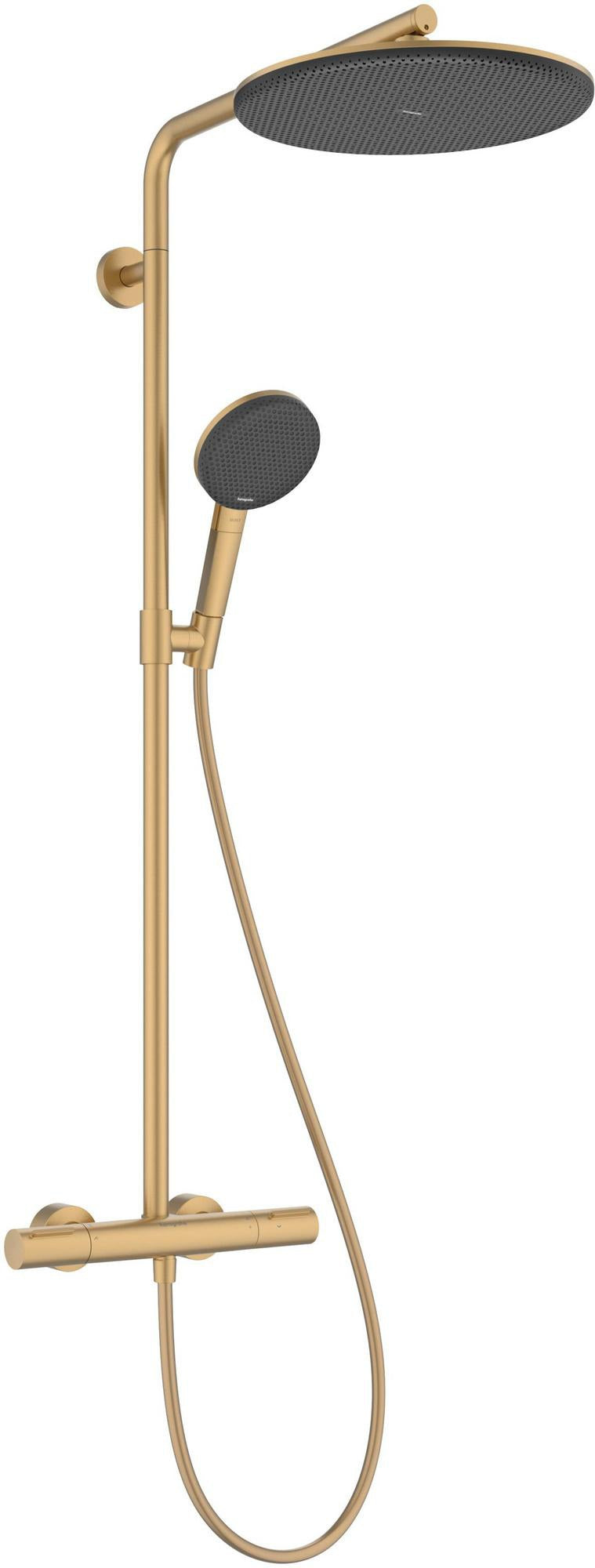 HANSGROHE Raindance Alive S Puro 300 1jet Showerpipe mit Ecostat Element – EcoSmart, 6 l/min, Bronze