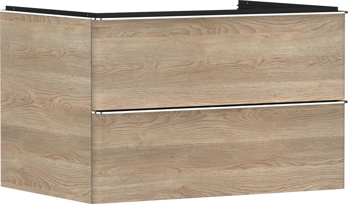 HANSGROHE Waschtischunterschrank Xelu Q 780 mm weiß hochglanz mit SoftClose und Inneneinteilung