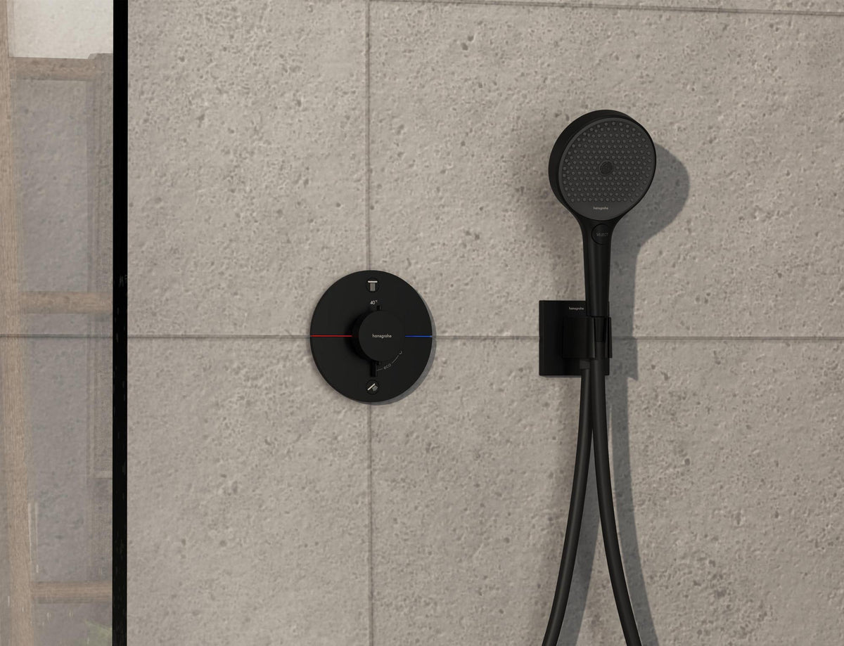 HANSGROHE ShowerSelect Comfort S Thermostat Fertigmontageset Unterputz Chrom für 2 Verbraucher