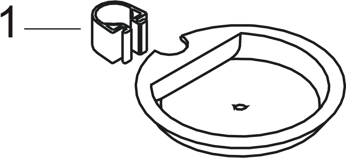 Hansgrohe Seifenschale Casetta S glasklar mit Glashalter – freistehende Seifenablage