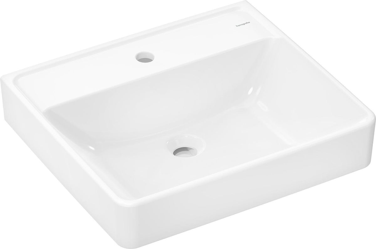 HANSGROHE Waschtisch Xanuia Q 550x480 mm weiß ohne Hahnloch mit Überlauf