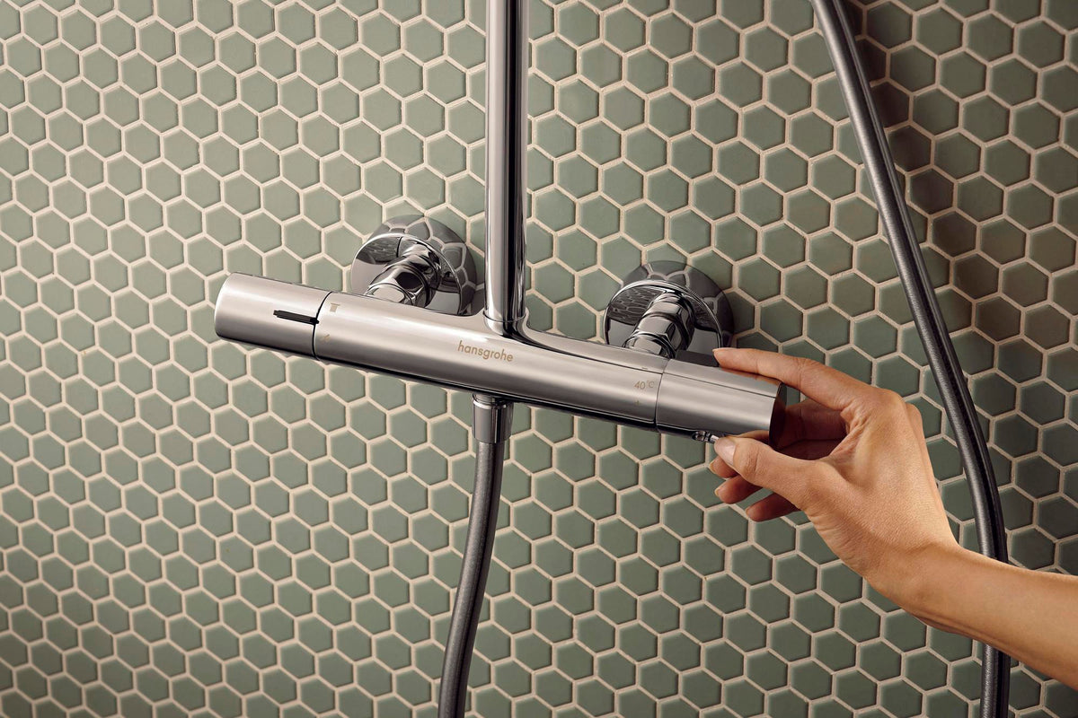 HANSGROHE Activera S Showerpipe 240 1jet EcoSmart mit Ecostat Fine – Chrom