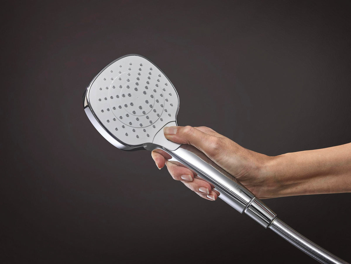 HANSGROHE Handbrause Croma Select E Vario 110 mm weiß/chrom – 3 Strahlarten mit Select-Taste