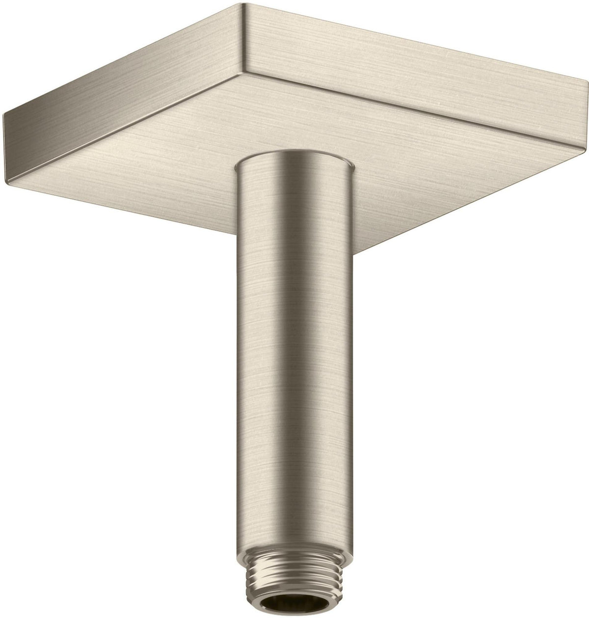 AXOR Decken-Anschlussstück 100 mm DN 15 eckig in Edelstahl-Optik von Hansgrohe