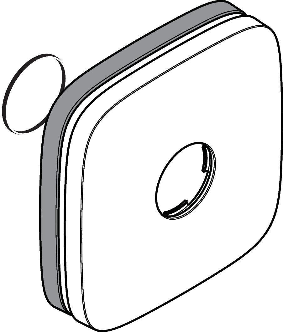 AXOR Montreux Rosette für Wannenarmatur/Brause AP – Ø 65 mm, Chrom