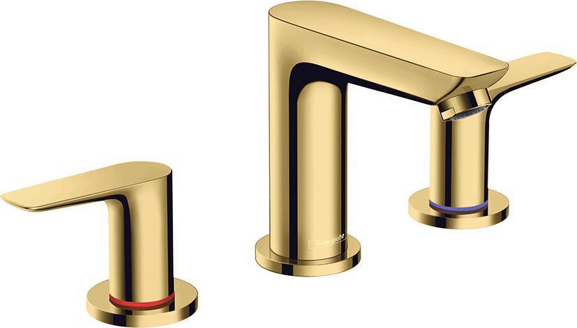 HANSGROHE Talis E 3-Loch-Waschtischarmatur Chrom mit Zugstangen-Ablaufgarnitur DN15