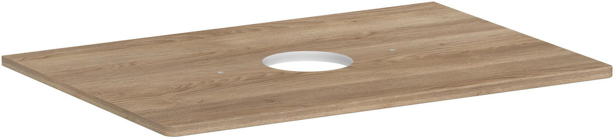 HANSGROHE Xelu Q Konsole 780 mm weiß hochglanz mit mittigem Ausschnitt